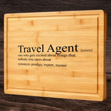 Travel Agent Engraved Charcuterie Board