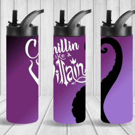 Chillin Like a Villain Purple Flip Top & Tumbler Gift