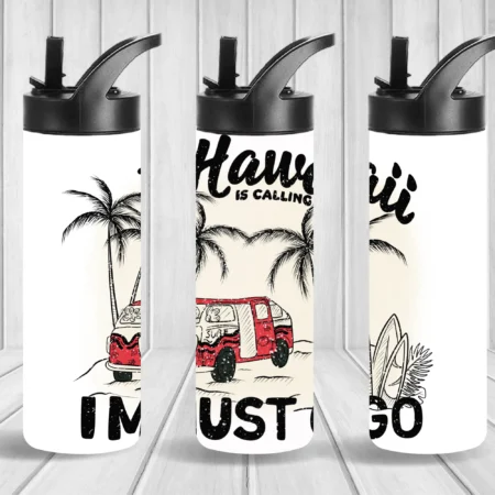 Hawaii I Must Go Tumbler & Flip Top Gift