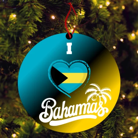 Bahamas 4" Double Sided Ceramic Ornament