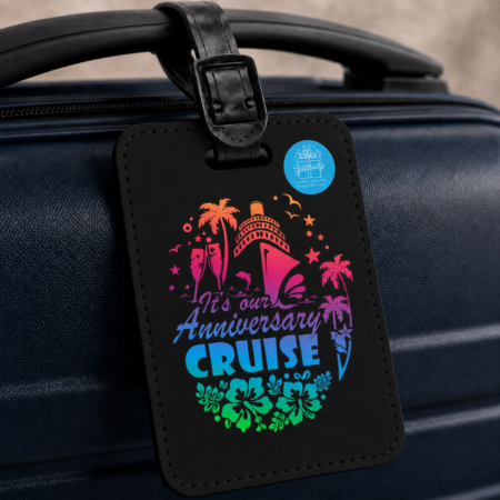 It's our Anniversary Cruise Luggage Tag Gift