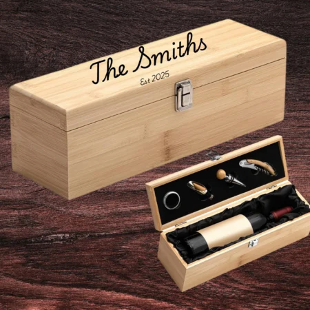 The Smiths EST Deluxe Engraved Wine Box
