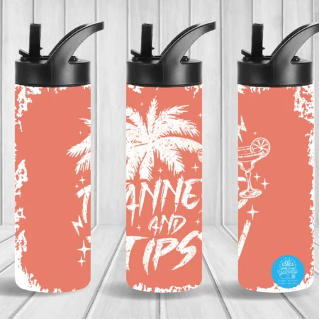 Tanned & Tipsy Colors Tumbler & Flip Top Gift