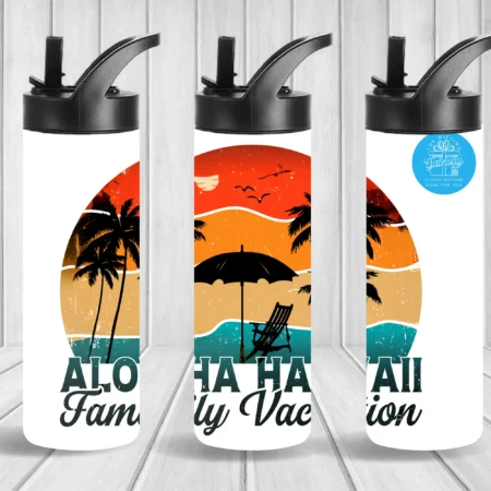 Aloha Hawaii Family Vacation Flip Top & Tumbler Gift