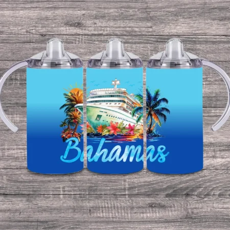 Bahamas Cruise Blue Sippy Cup Gift