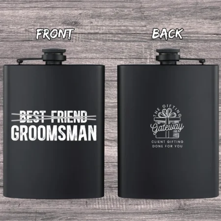 Honeymoon Bound Engraved Flask