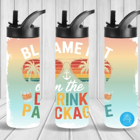 Blame It on the Drink Package Flip Top & Tumbler Gift