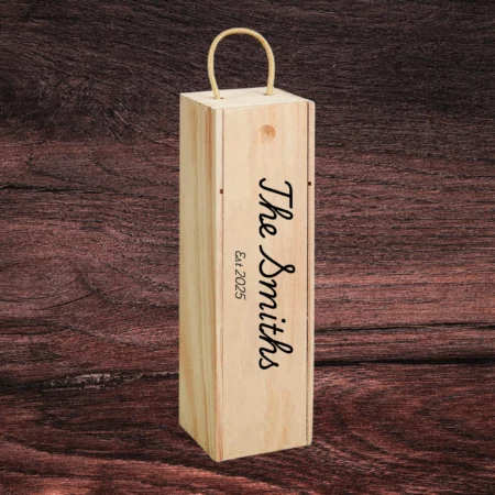 The Smiths EST Basic Engraved Wine Box