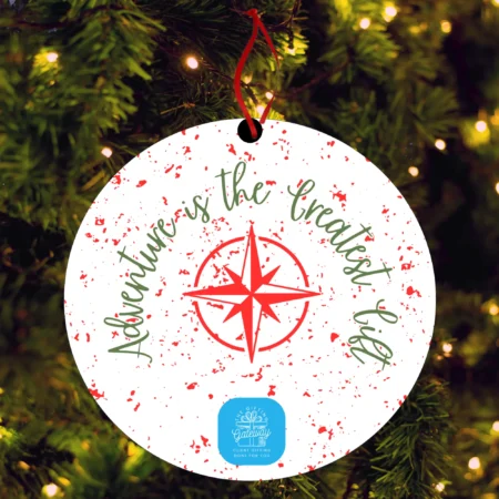 Tropical Holiday 4" Double Sided Ceramic Ornament