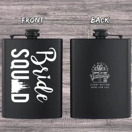 Castle Bride Squad Engraved Flask