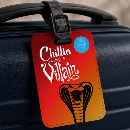 Chillin Like Villain Red Luggage Tag Gift