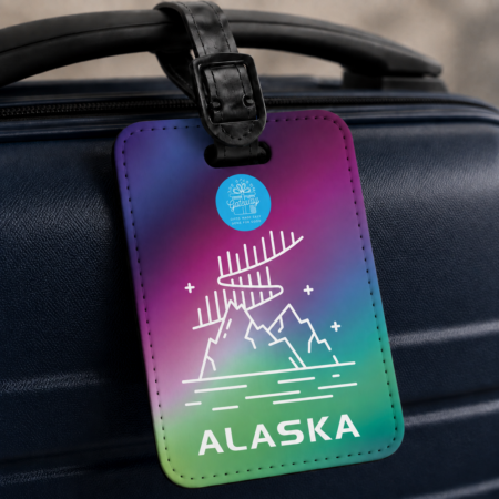 Alaska Lights Luggage Tag Gift