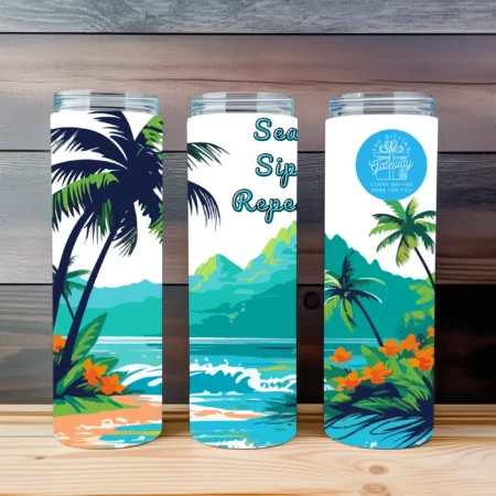 Sea Sip Repeat Tumbler and Flip Top Gift