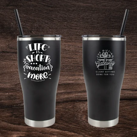 Life is Short, Travel More Engraved Tumblers