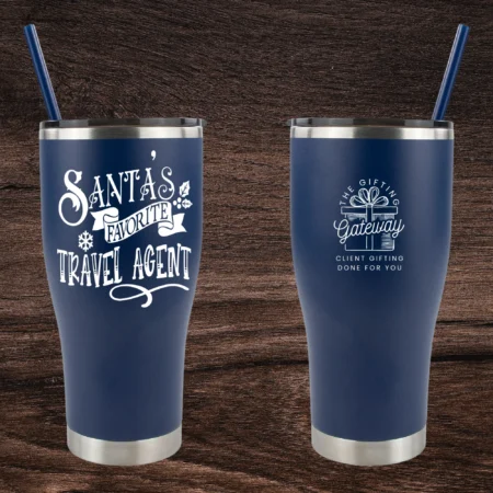 Santa's Favorite Travel Agent Engraved Tumbler