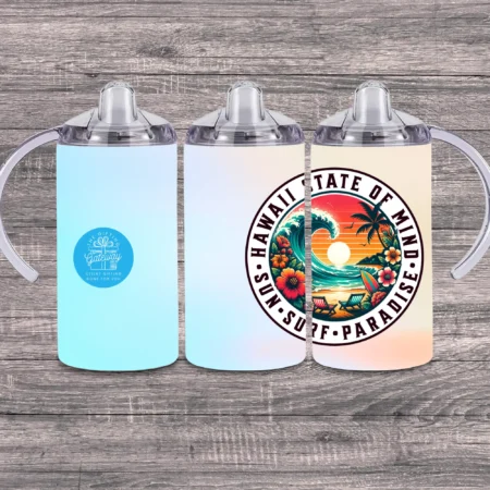 Hawaii State Of Mind (Custom Name) Sippy Cup Gift