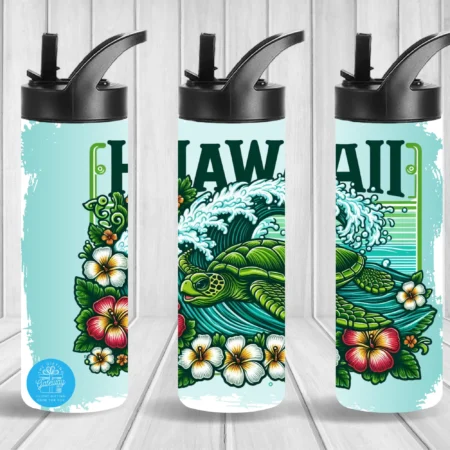 Hawaiian Turtles Tumbler & Flip Top Gift
