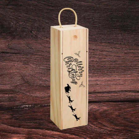 Christmas Cheer Basic Engraved Wine Box