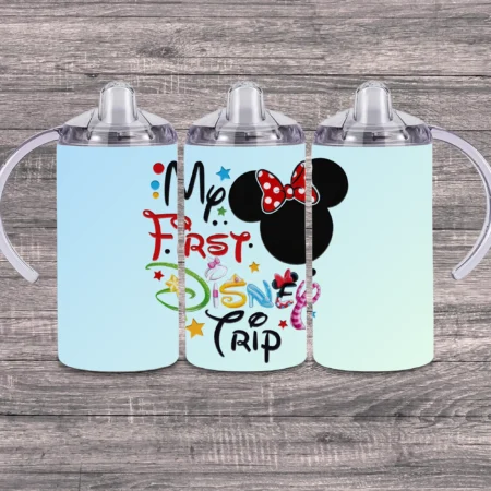 My First Disney Trip Girl (Custom Name) Sippy Cup Gift