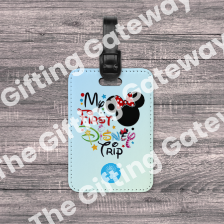 My First Disney Trip Minnie Mouse Luggage Tag Gift