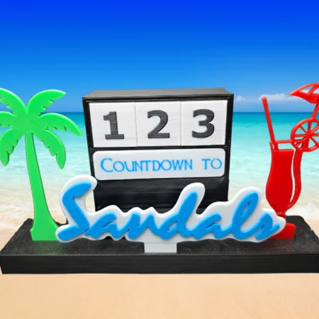 Sandals Vacation Countdown Display