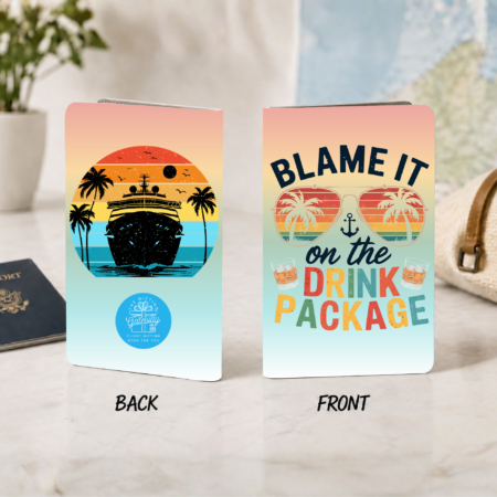 Blame It on the Drink Package Passport Book Gift