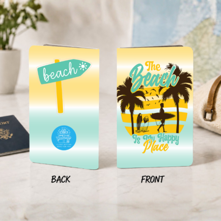 The Beach is My Happy Place Yellow Passport Book Gift