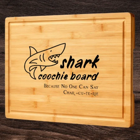 Shark Coochie Board Engraved Charcuterie Board