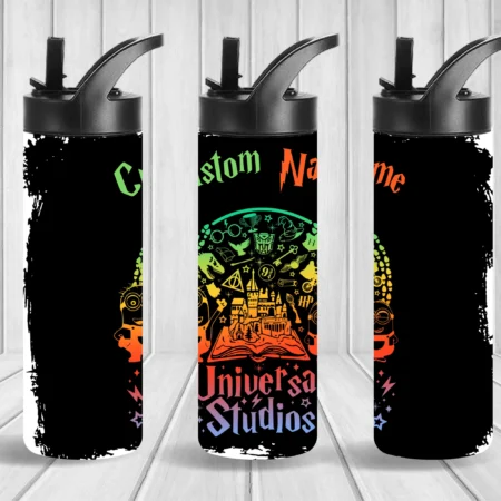 Universal Studios Green-Red (Custom Name) Flip Top & Tumbler Gift