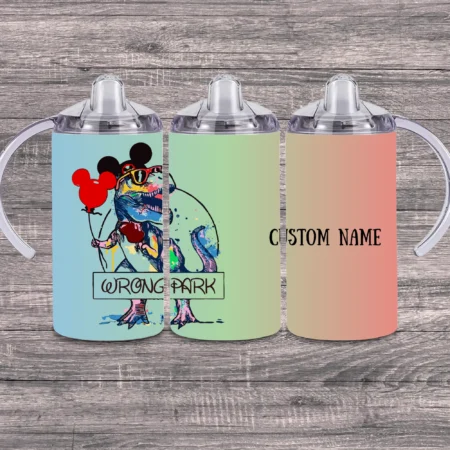 Wrong Park Dinosaur (Custom Name) Sippy Cup Gift