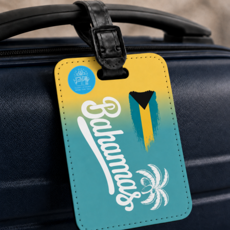 Bahamas Flag Luggage Tag Gift