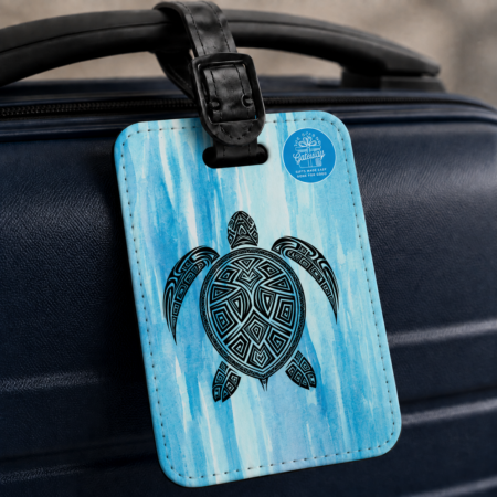 Blue Turtle Luggage Tag Gift
