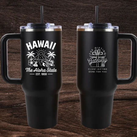 Hawaii Engraved 40oz Engraved Tumbler Gift (Multiple Colors)