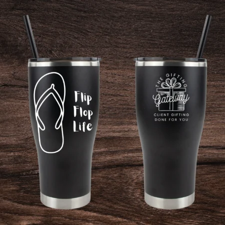 Flip Flop Life 30oz Engraved Tumbler Gift (Multiple Colors)